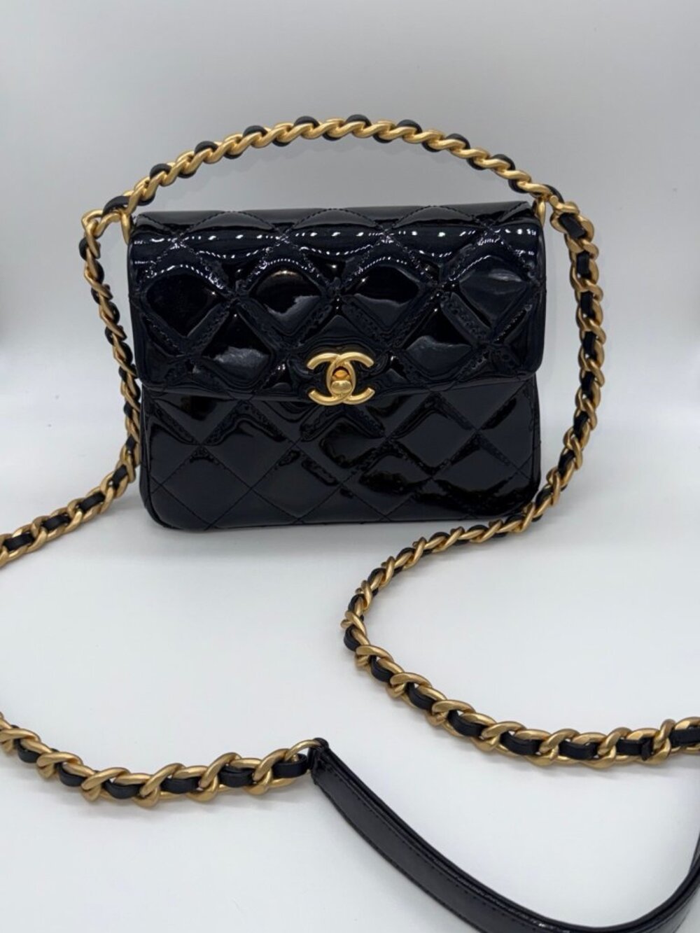 Chanel Mini Top Handle Flap Bag